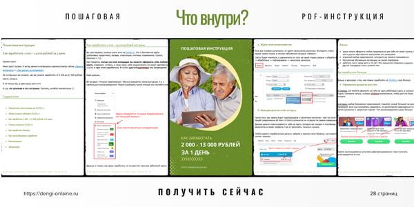 Как заработать в интернете без вложений новичку. Скачать PDF-инструкцию - з